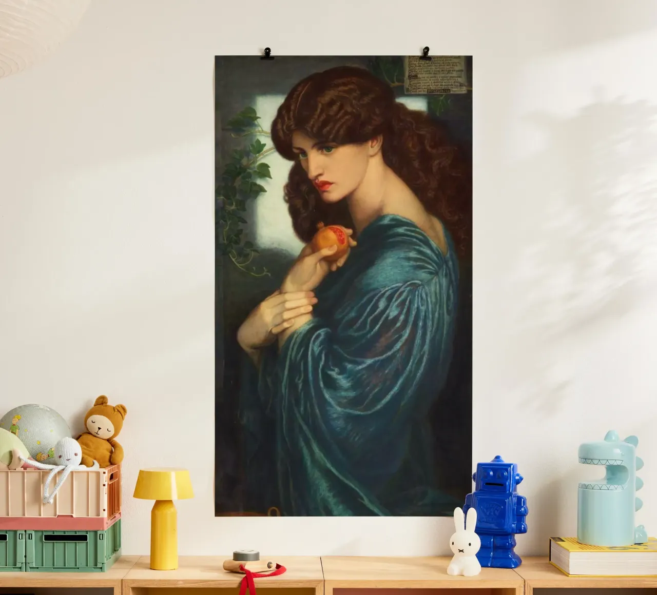 "Proserpina" di Dante Gabriel Rossetti poster con telaio in plastica da Art History