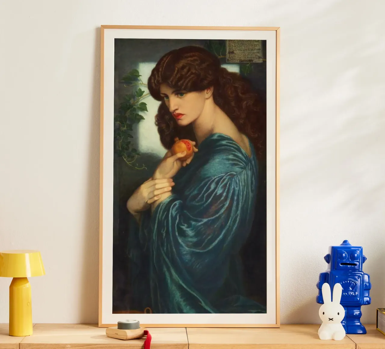 "Proserpina" di Dante Gabriel Rossetti poster con telaio in plastica da Art History