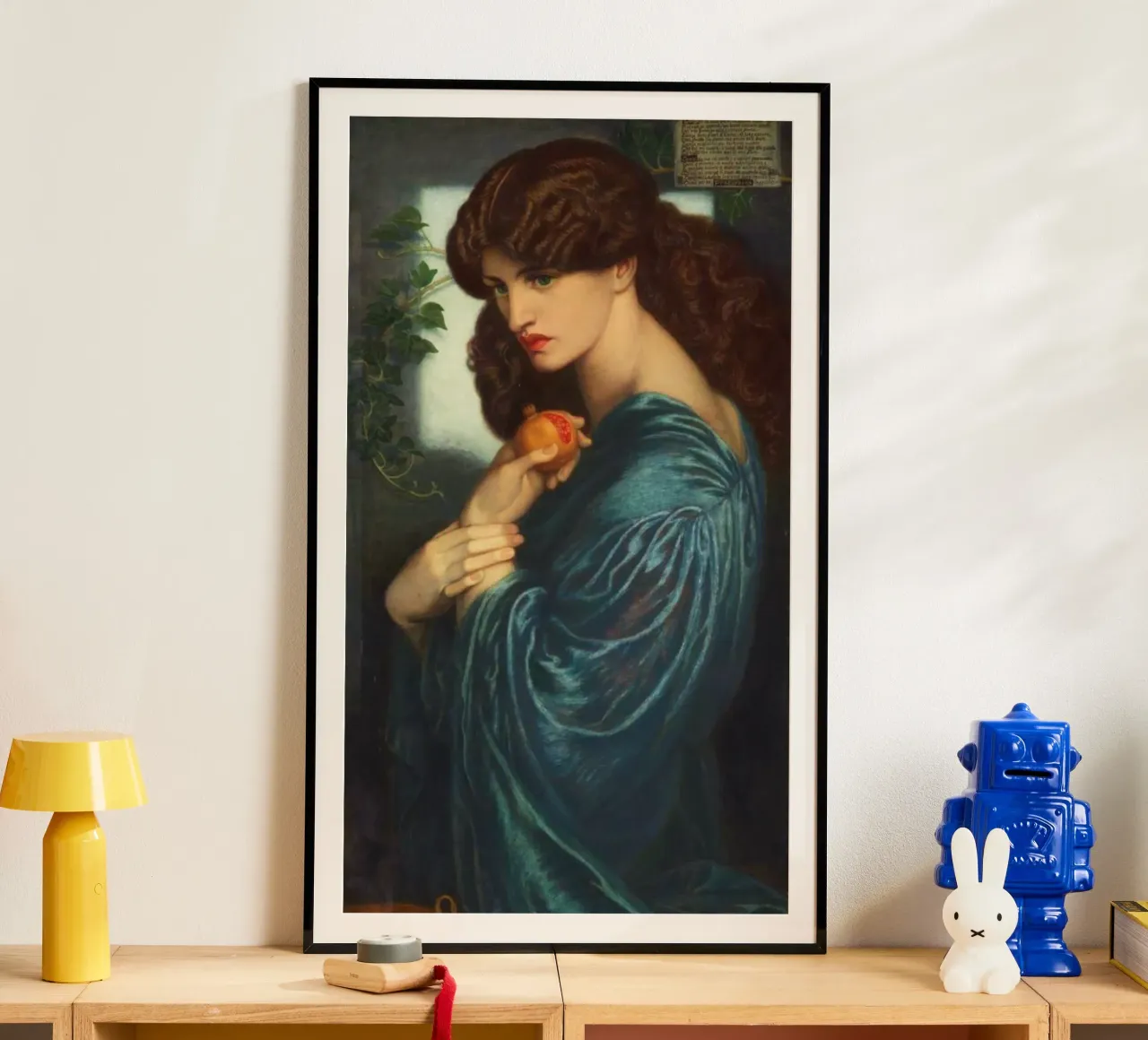 "Proserpina" di Dante Gabriel Rossetti poster con telaio in plastica da Art History