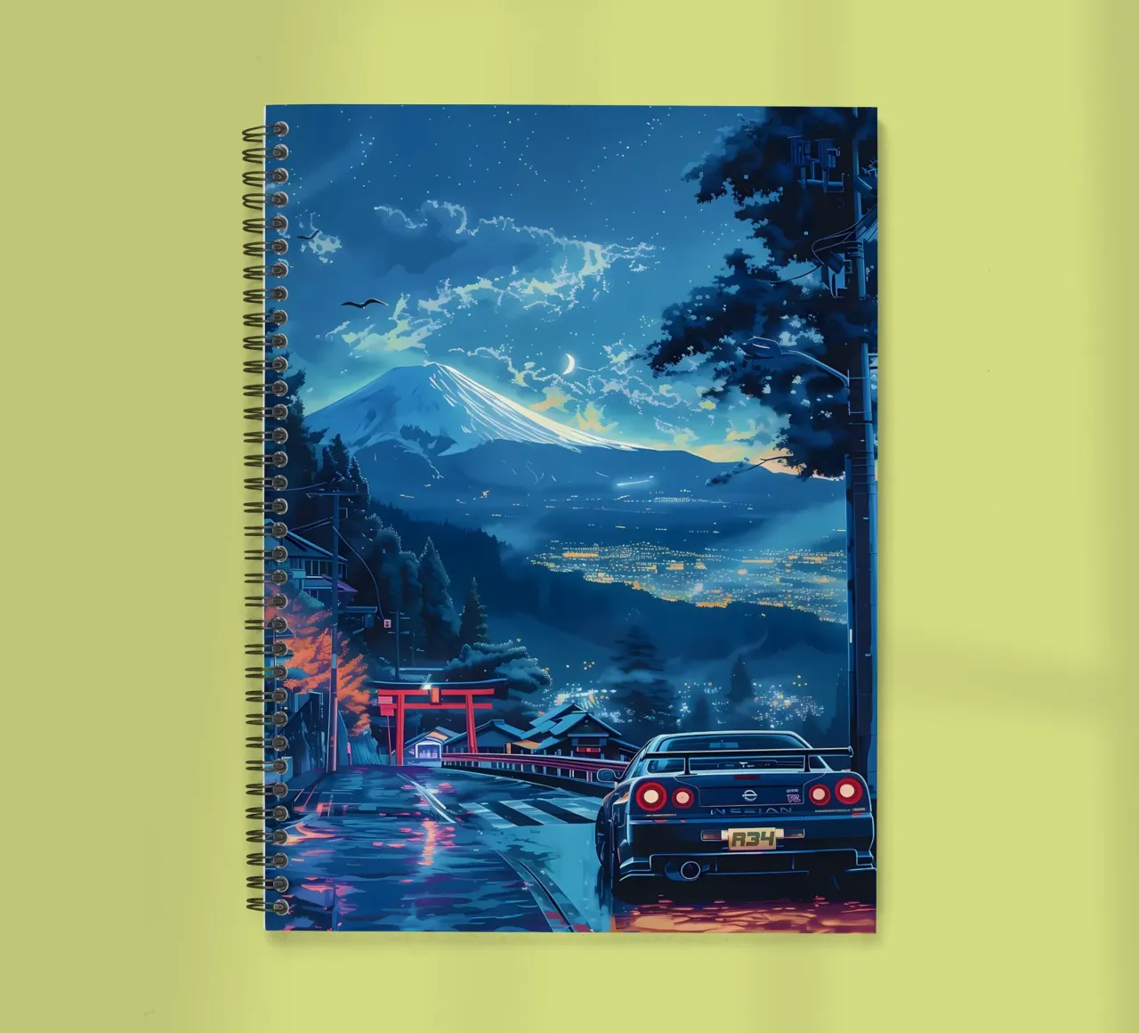 car mountain spiral notebook by MountainShop