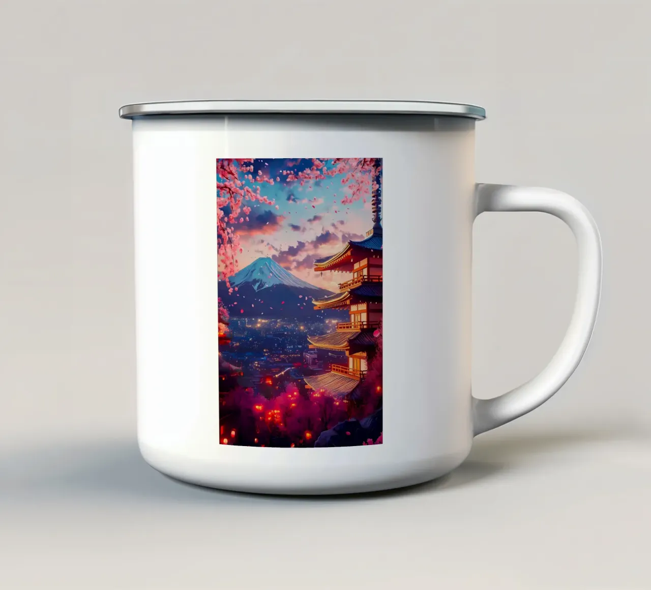 pagoda di montagna tazza in smalto da MountainShop