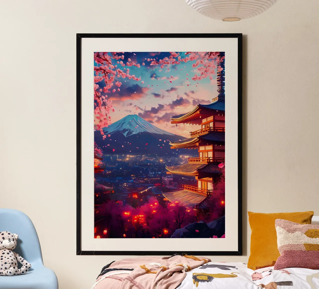 pagoda di montagna poster con telaio in plastica da MountainShop