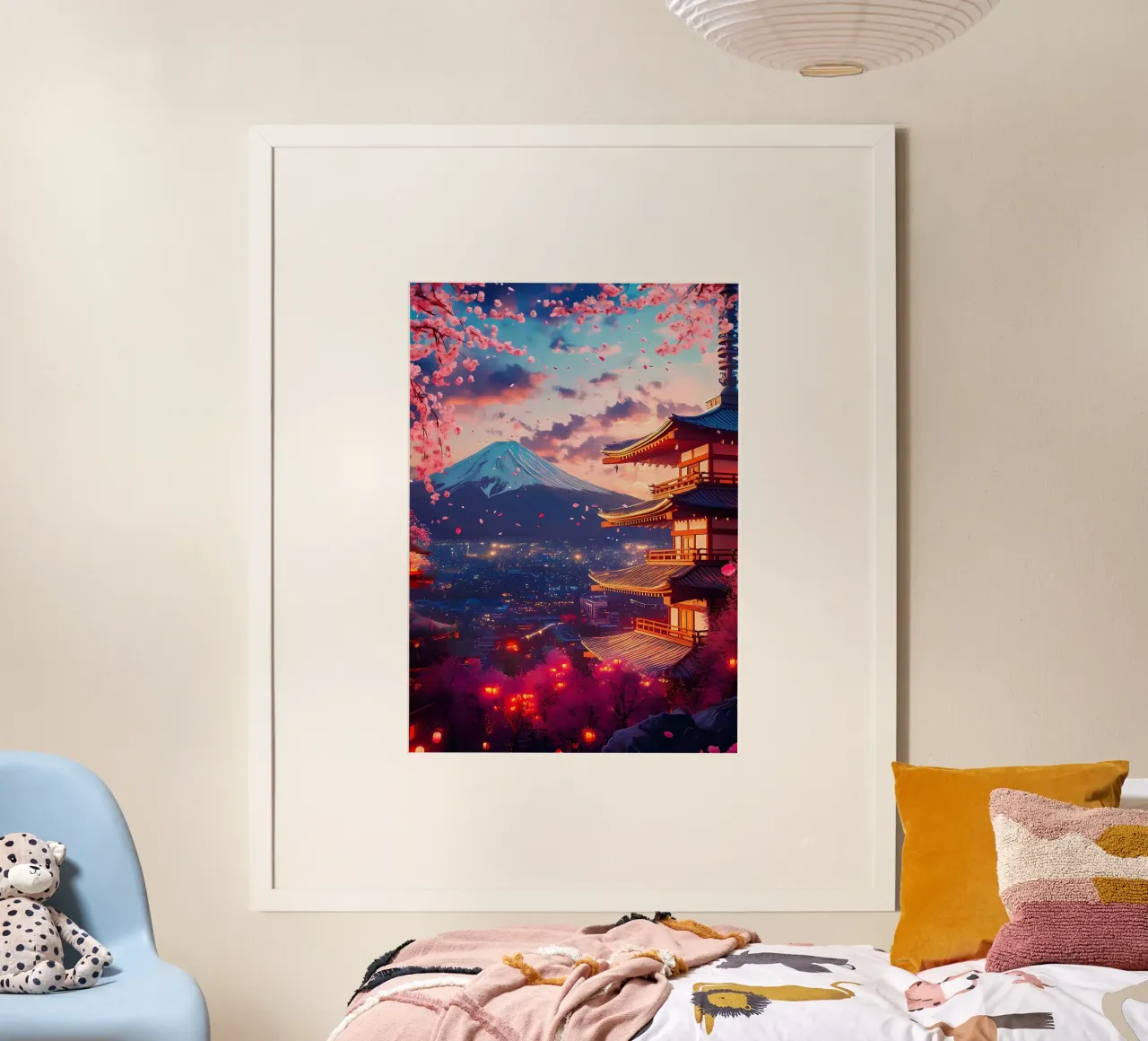 pagoda di montagna poster con telaio in plastica da MountainShop