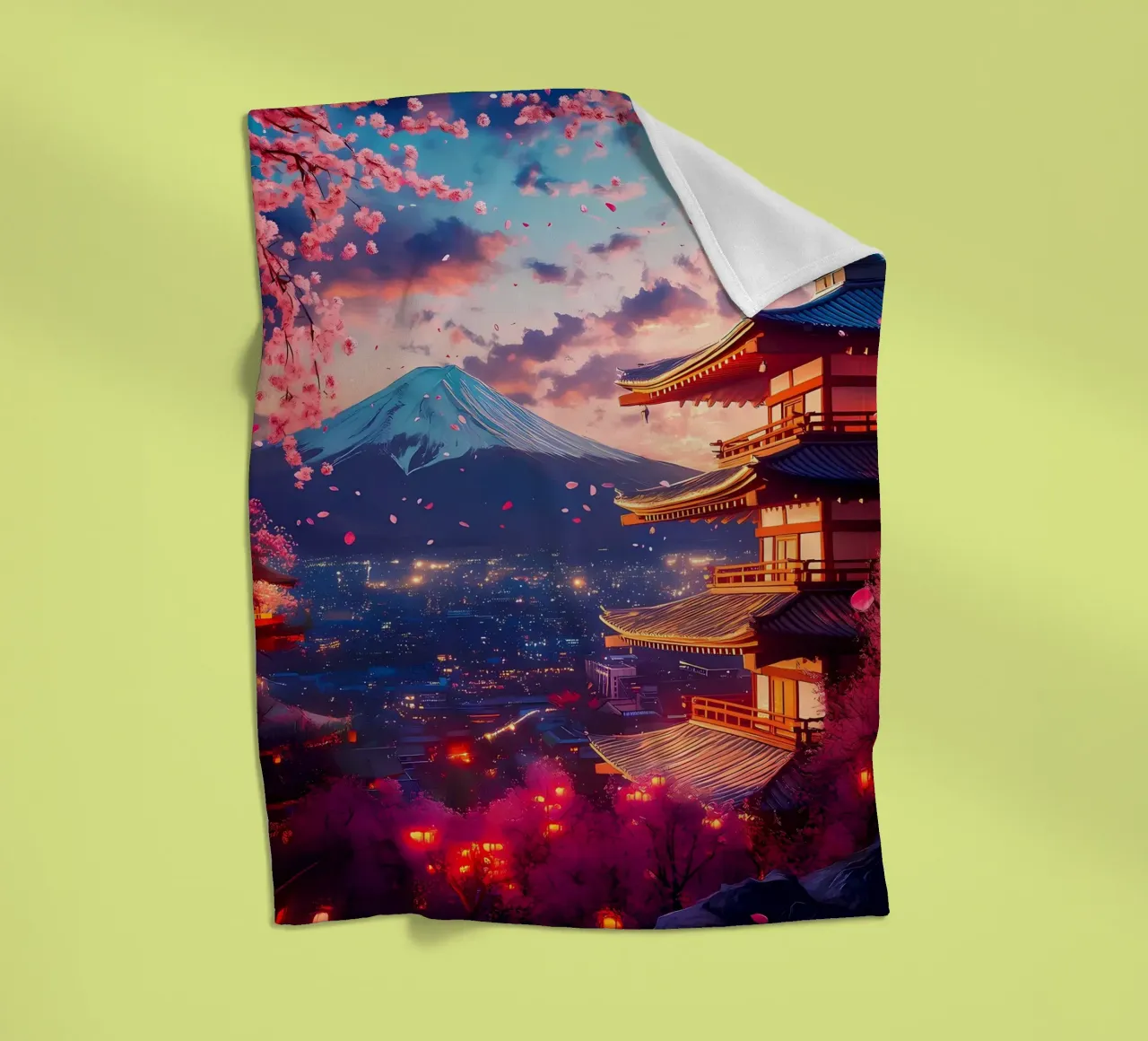 mountain pagoda Fleecedecke von MountainShop