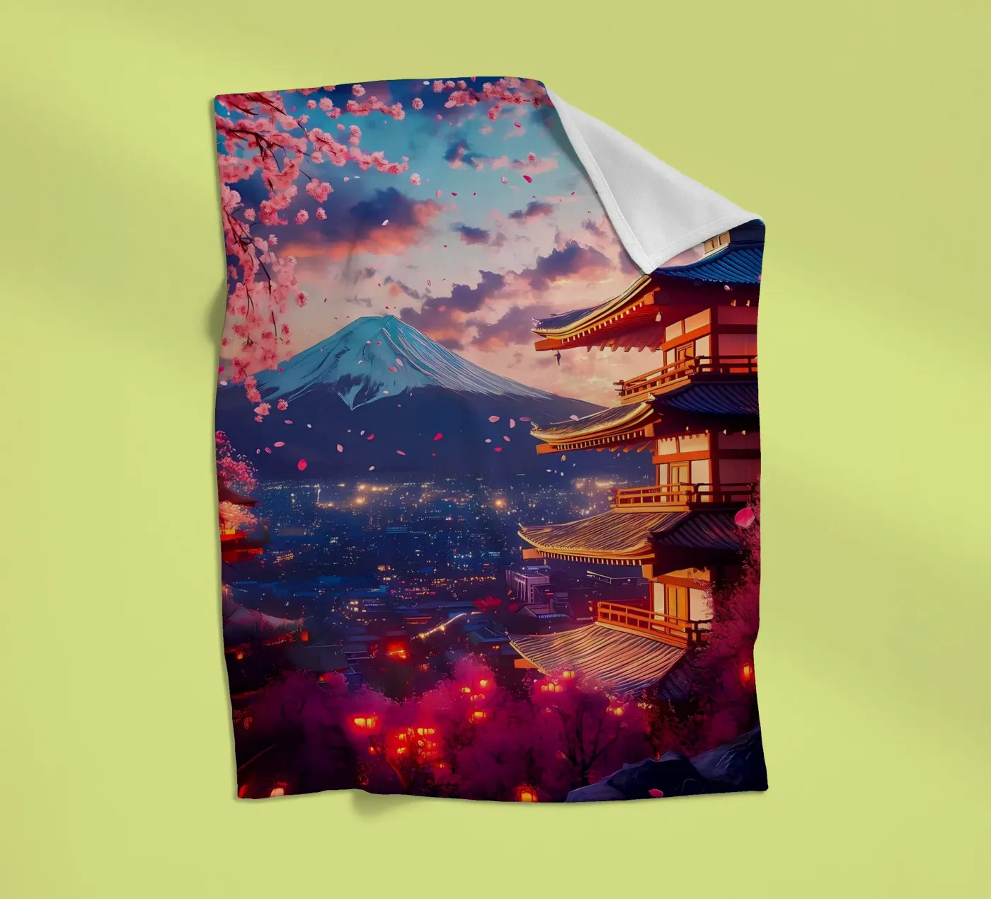 Bergpagode Fleecedecke von MountainShop