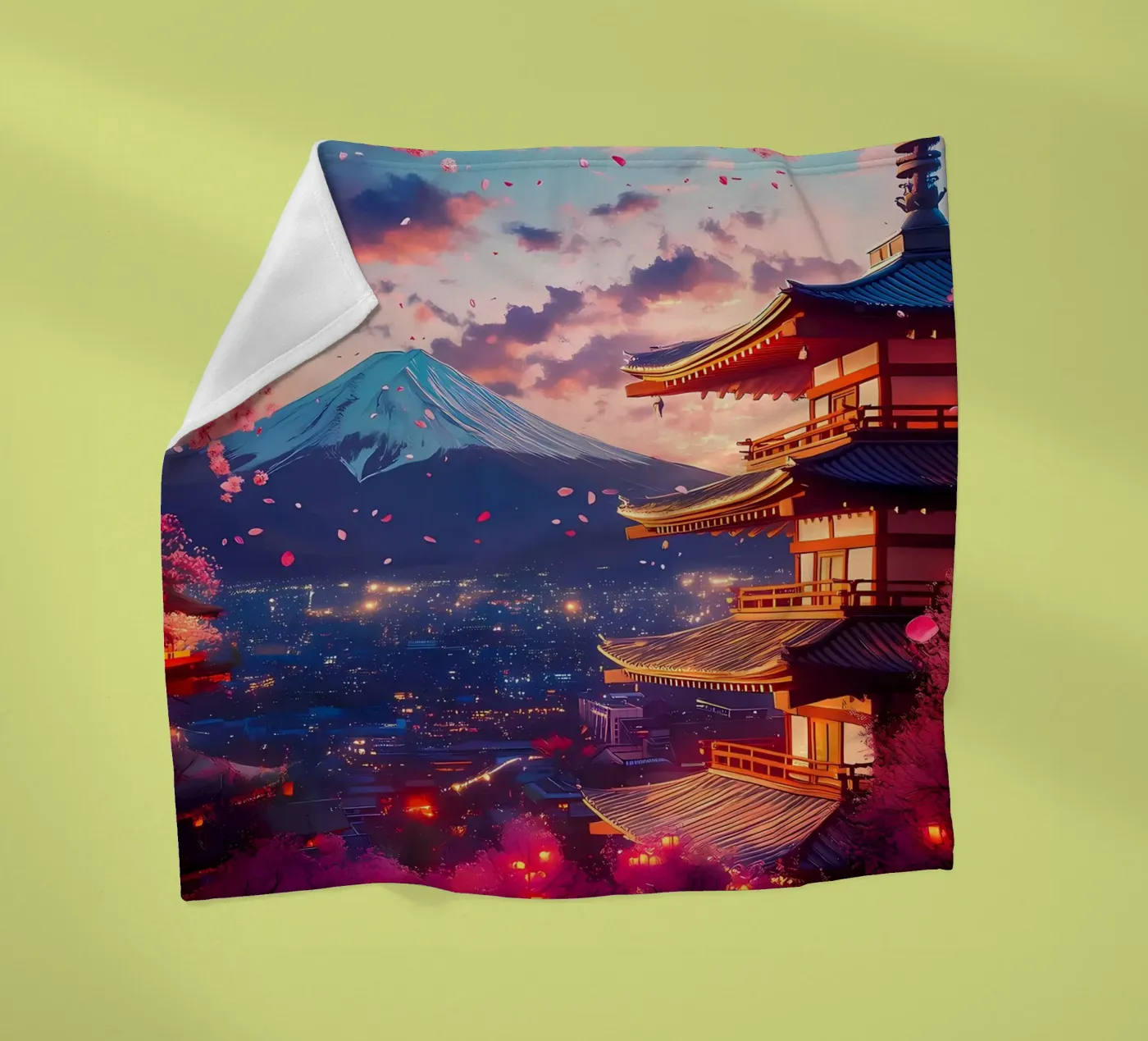 Bergpagode Fleecedecke von MountainShop