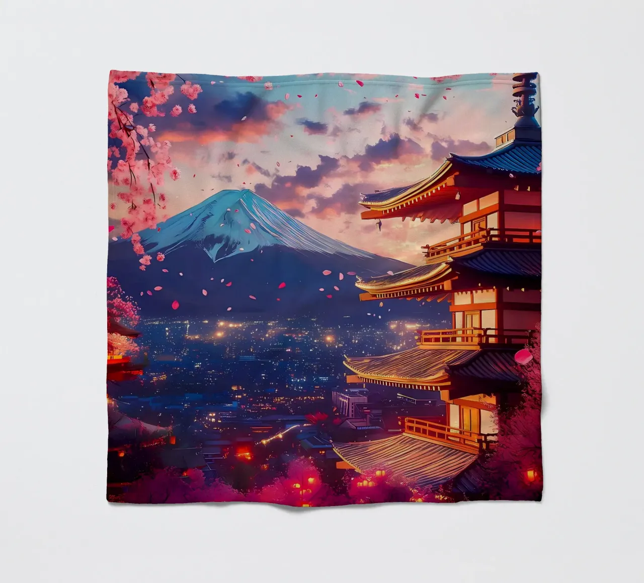 mountain pagoda Fleecedecke von MountainShop