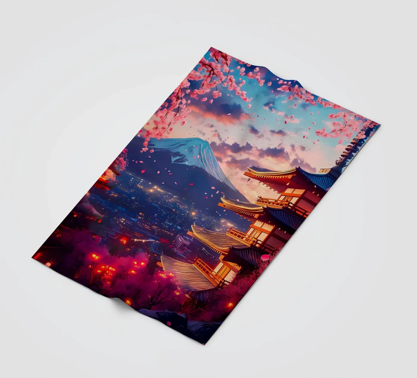 Bergpagode Fleecedecke von MountainShop