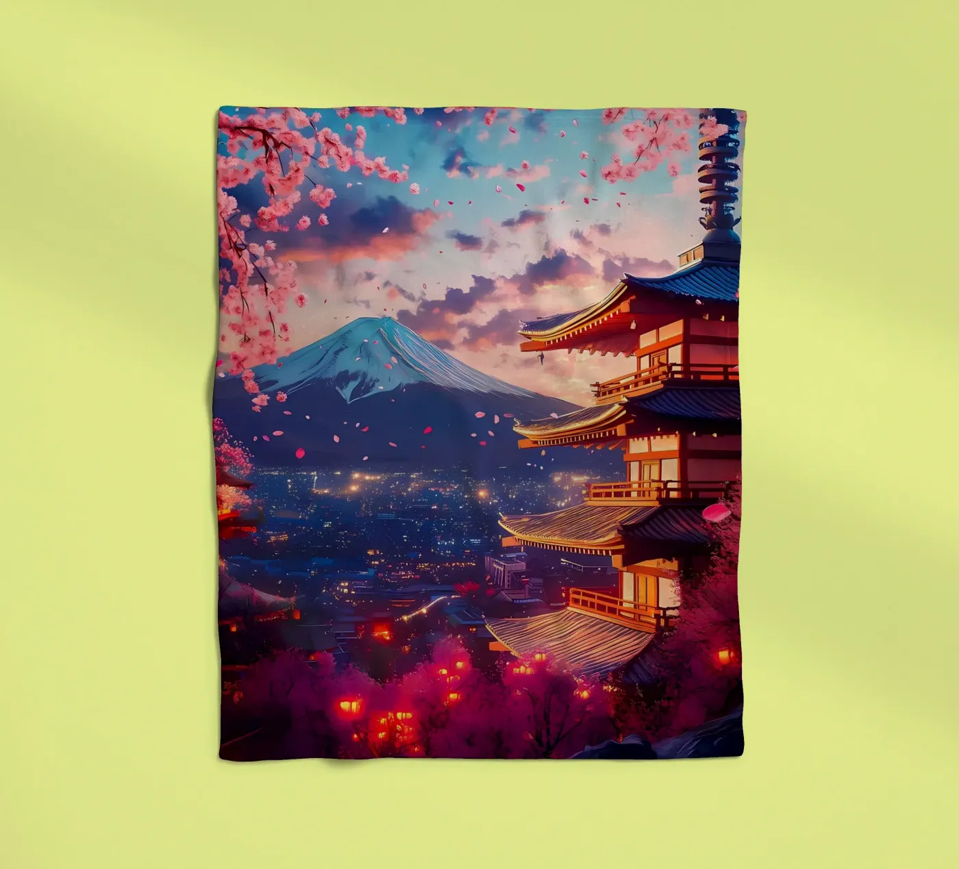 Bergpagode Fleecedecke von MountainShop