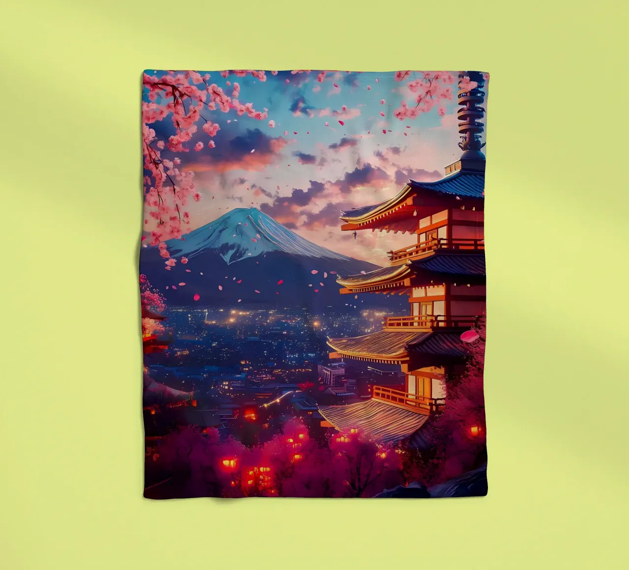 mountain pagoda Fleecedecke von MountainShop