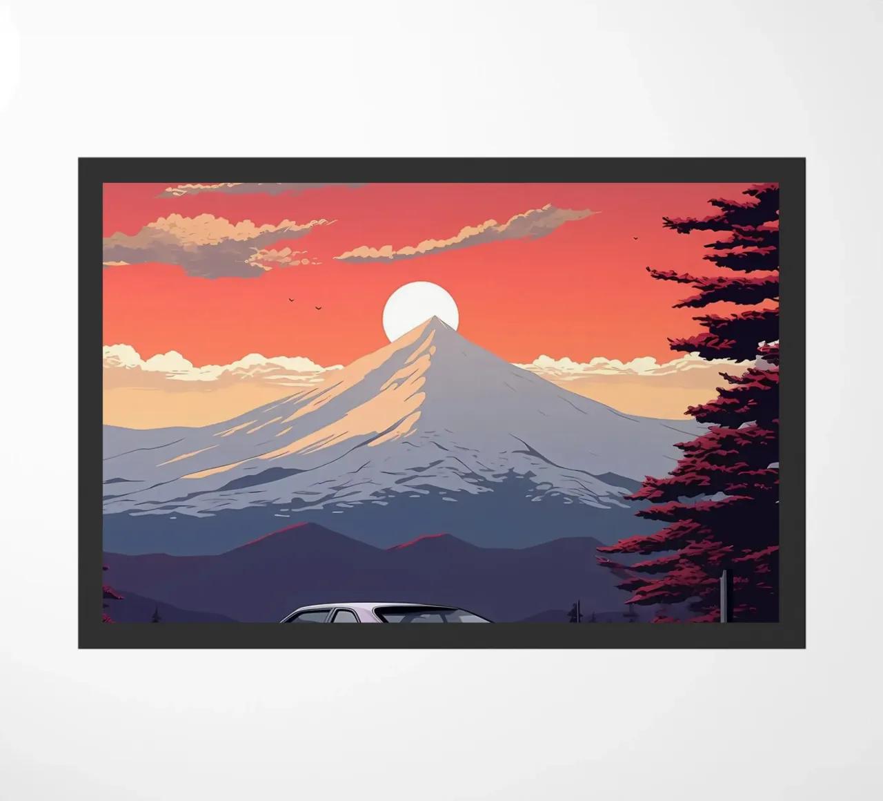 auto sunset mountain zerbino da MountainShop