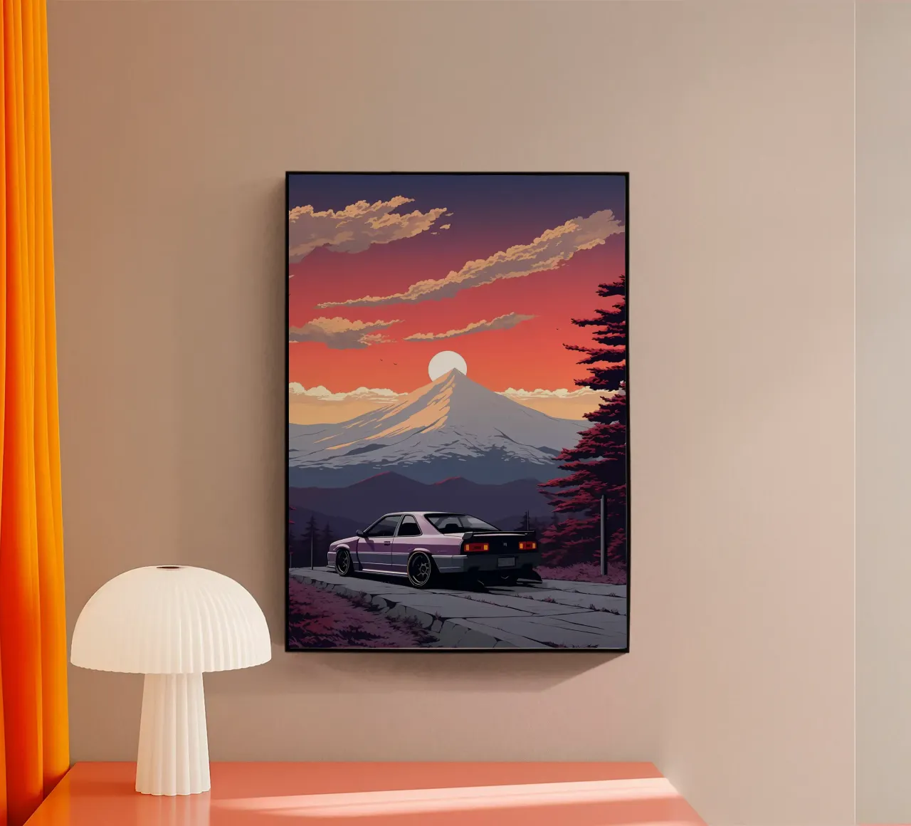 auto sunset mountain plexiglass da MountainShop