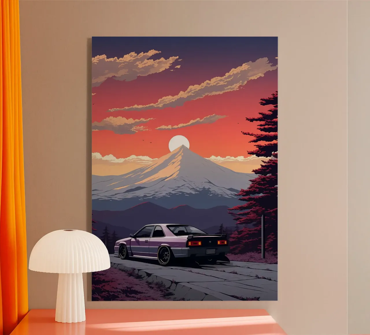 auto sunset mountain plexiglass da MountainShop