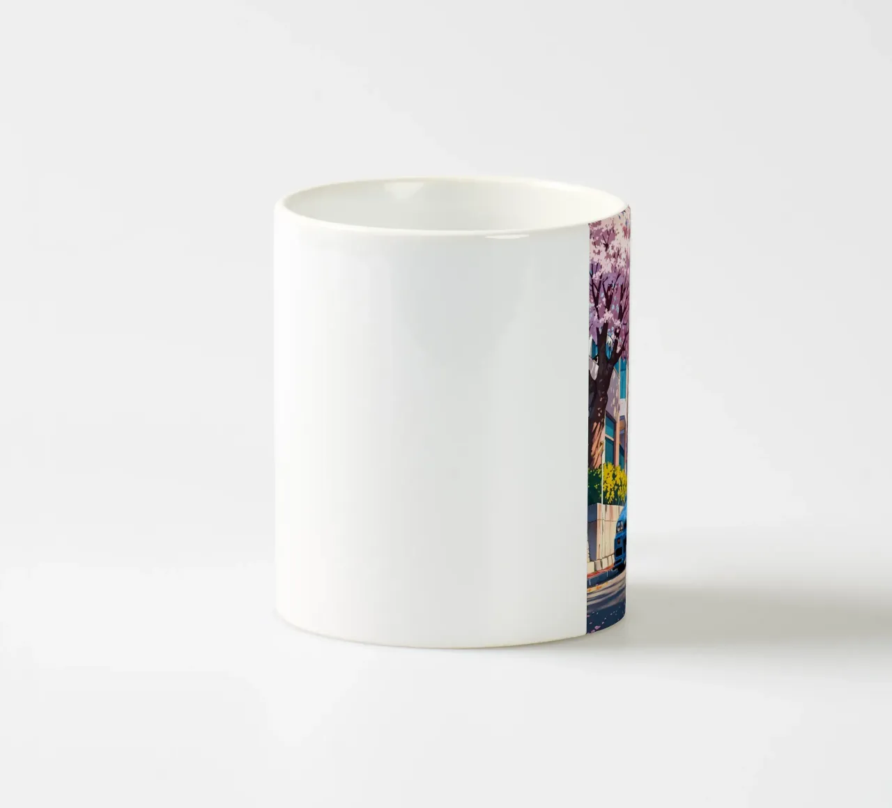 montagna dei ciliegi in fiore tazza in ceramica da MountainShop