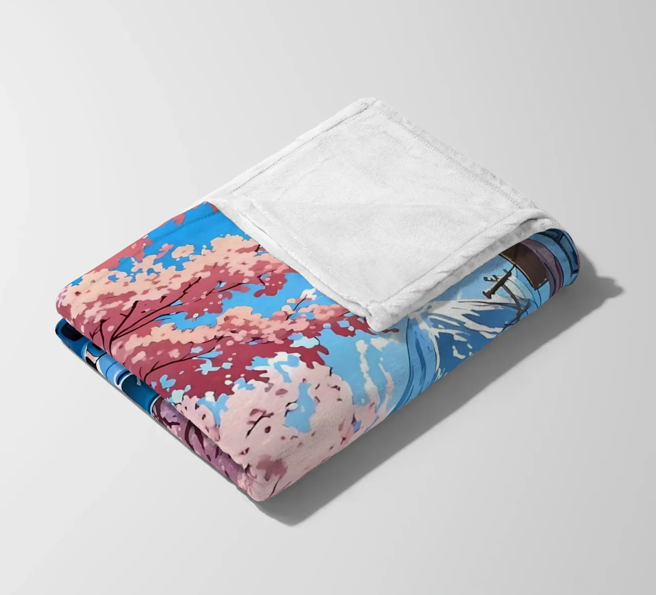 montagna dei ciliegi in fiore coperta in pile da MountainShop
