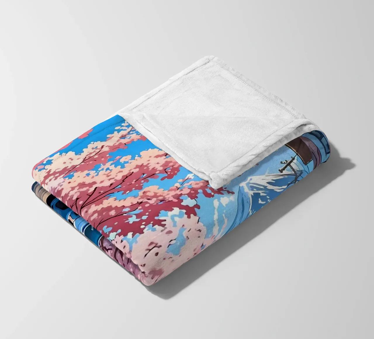 montagna dei ciliegi in fiore coperta in pile da MountainShop