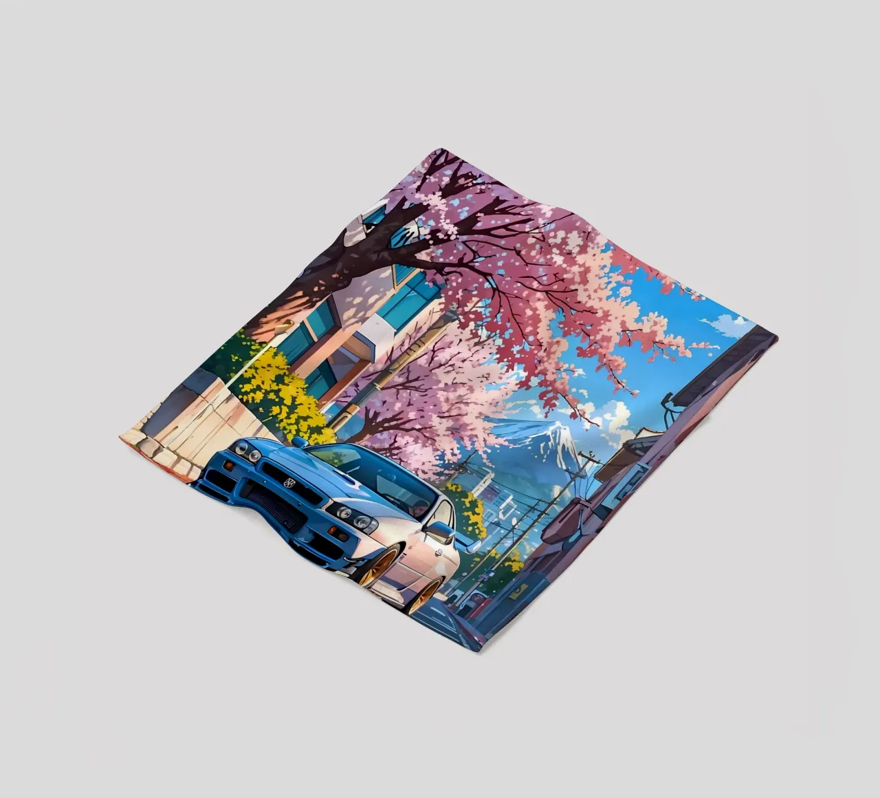 montagna dei ciliegi in fiore coperta in pile da MountainShop