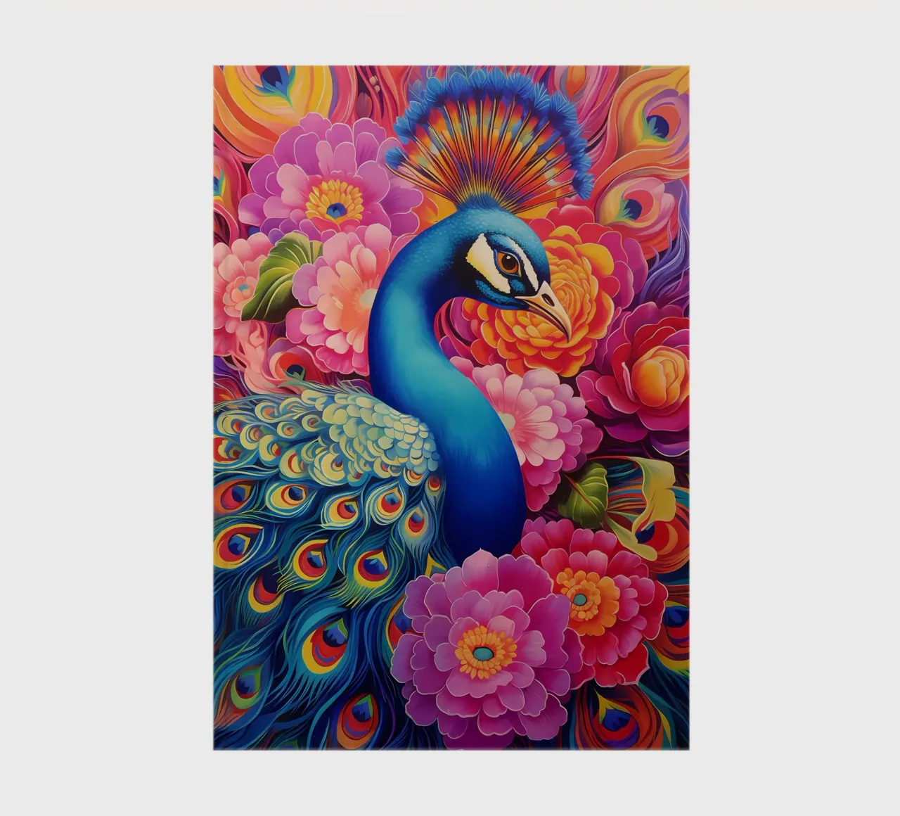 peacock feathers vibrant colors notebook by Jennifer R Spyhalski