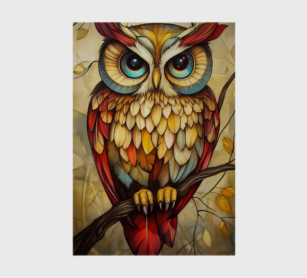 owl bird feathers notebook by Jennifer R Spyhalski