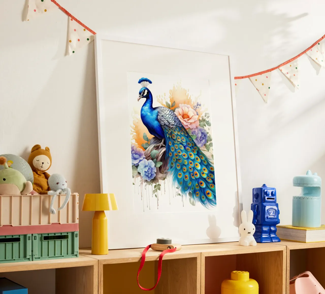 fiori di piume blu pavone carta hahnemühle da Jennifer R Spyhalski