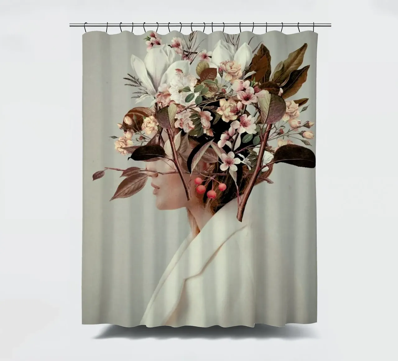 I Fell In Love With Fall Because Of You shower curtain by Frank Moth