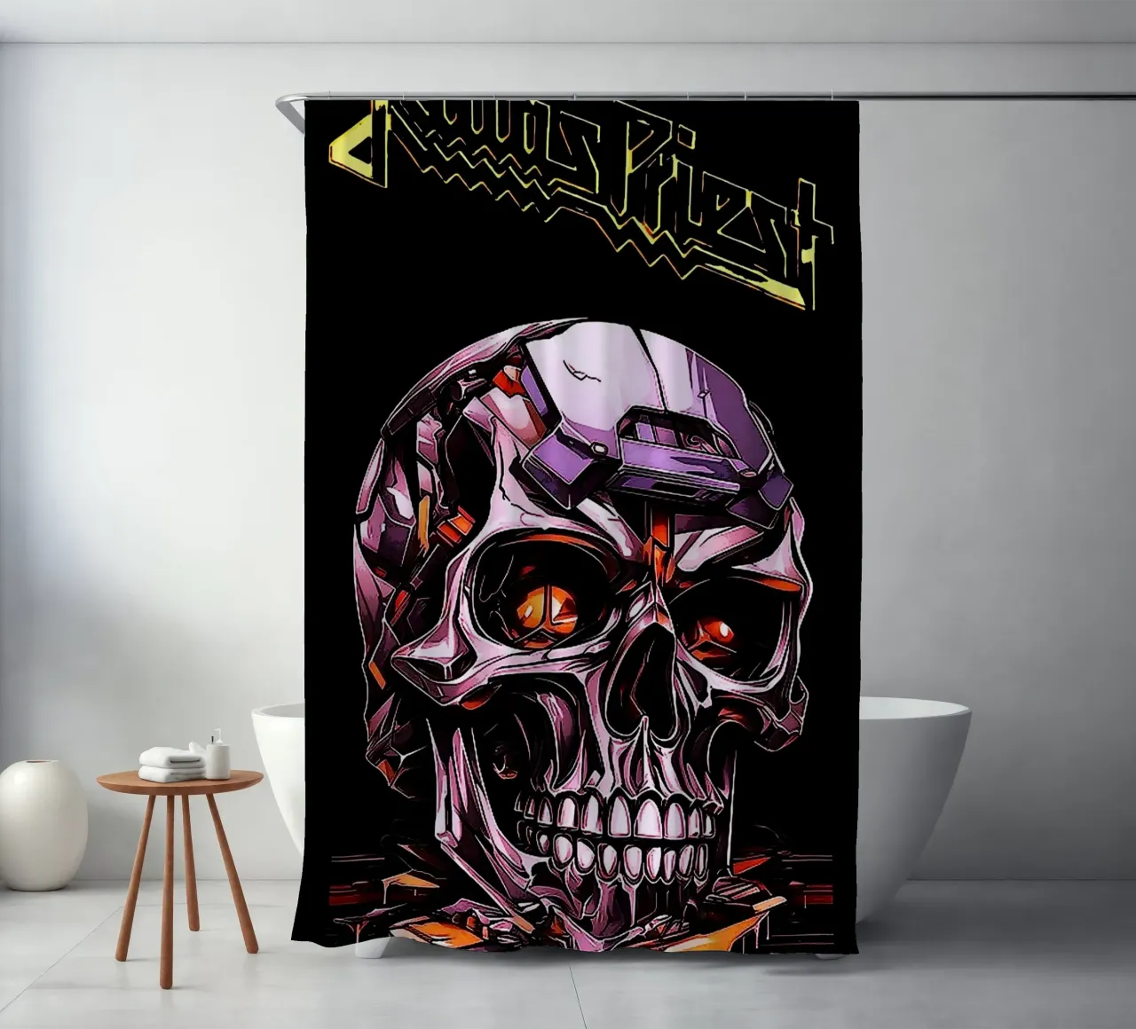 Judas Priest band douchegordijn van vanhesling