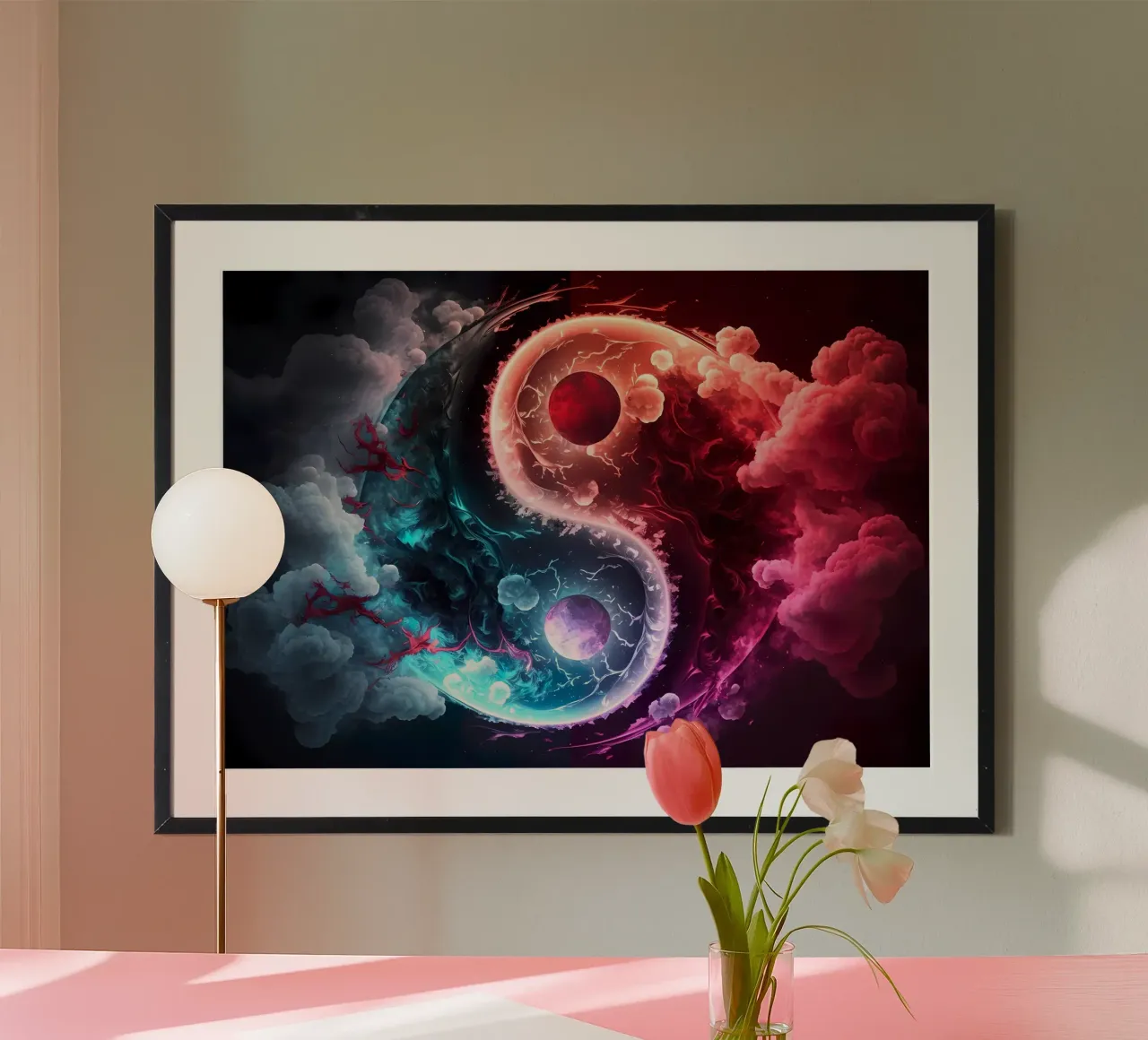 Yin-Yang-Gleichgewicht Dualismus Hahnemühle von BacsicRonBaleShop