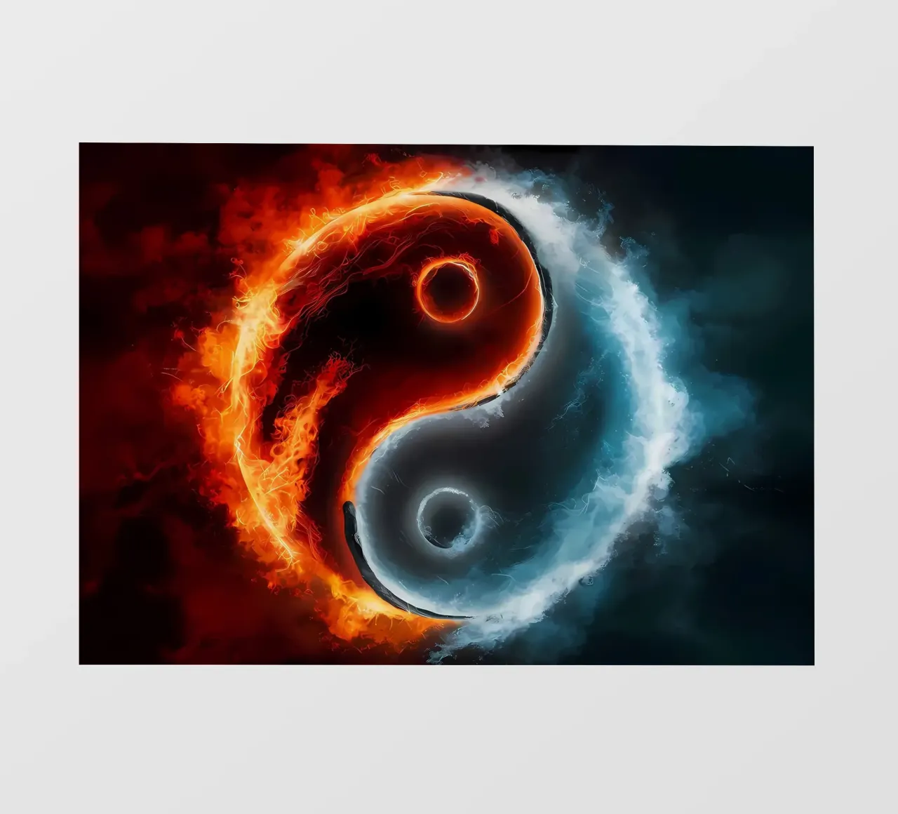 yin-yang fuoco ghiaccio pellicola backlit da BacsicRonBaleShop