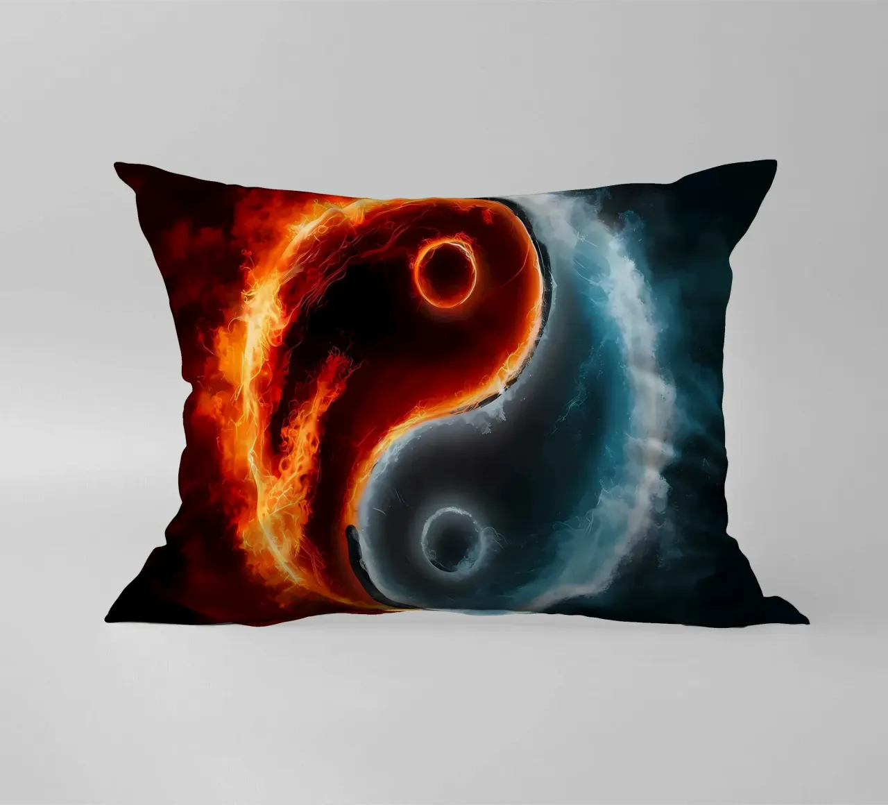 yin-yang fuoco ghiaccio cuscino da BacsicRonBaleShop