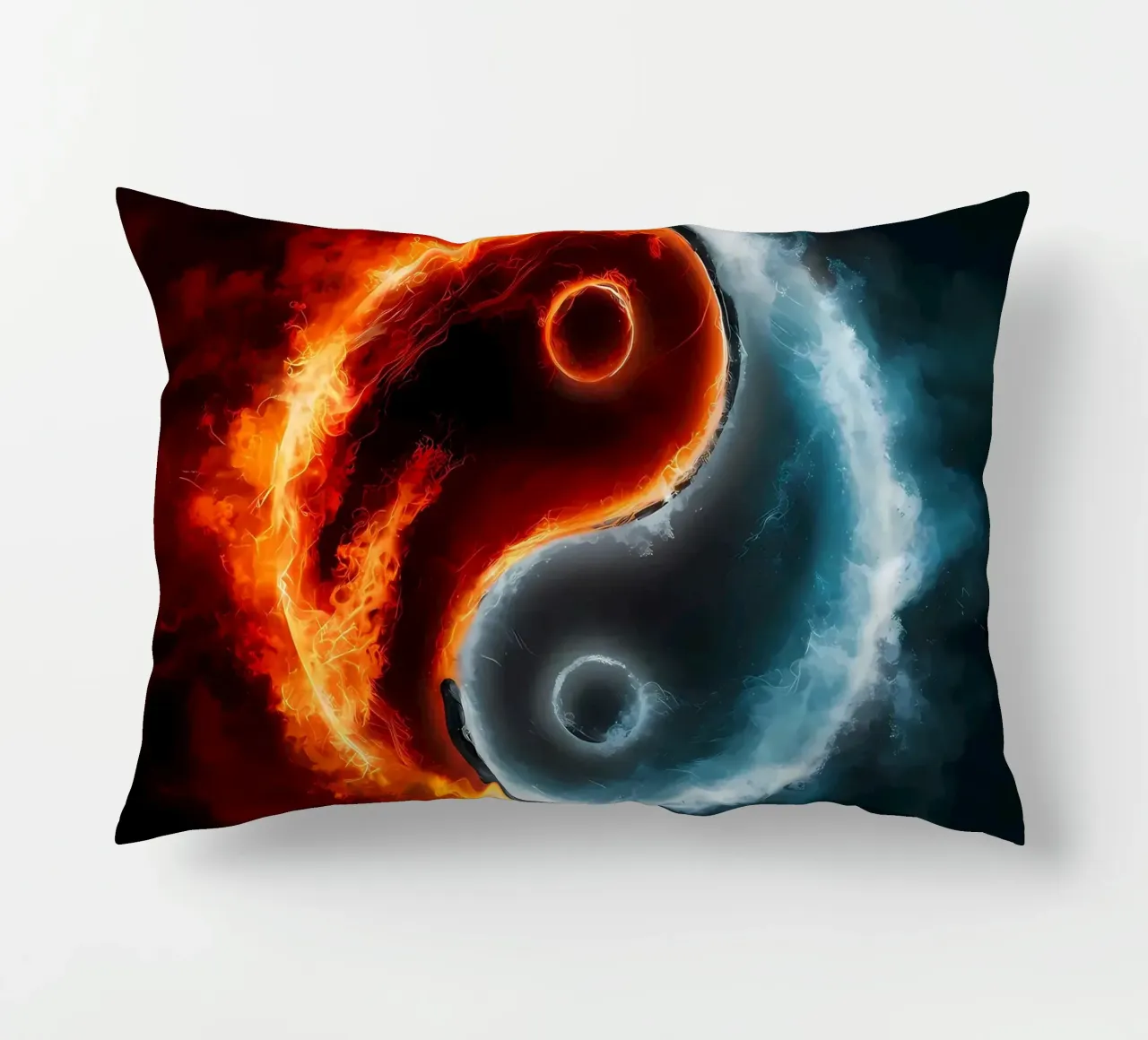 yin-yang fuoco ghiaccio cuscino da BacsicRonBaleShop