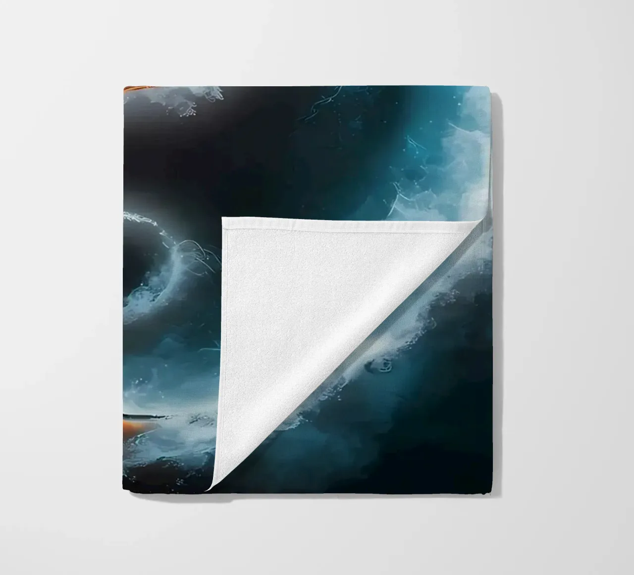 yin-yang fuoco ghiaccio telo mare da BacsicRonBaleShop