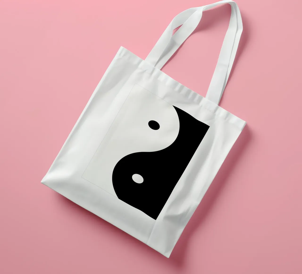 yin yang symbol tote bag by BacsicRonBaleShop