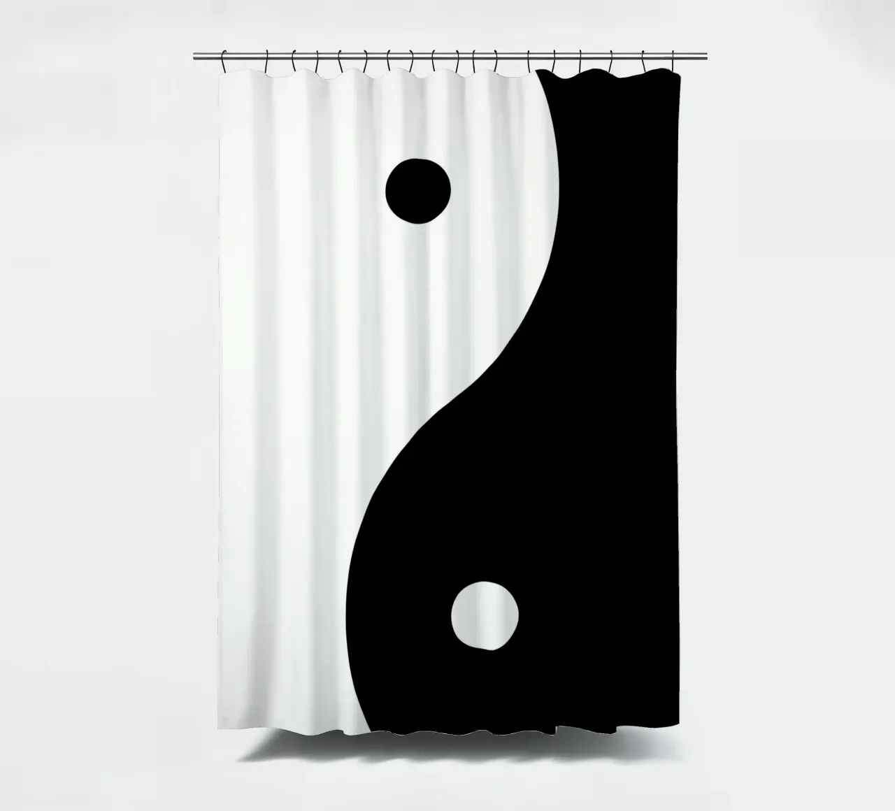 simbolo yin yang tenda da doccia da BacsicRonBaleShop