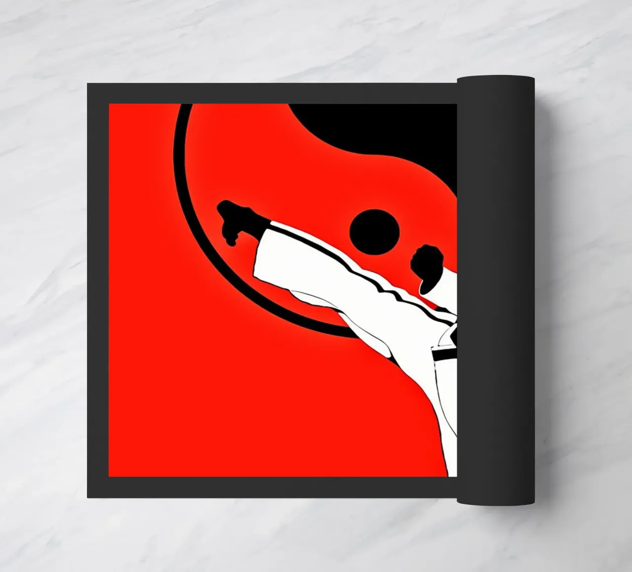 yin-yang martial arts karate doormat by BacsicRonBaleShop