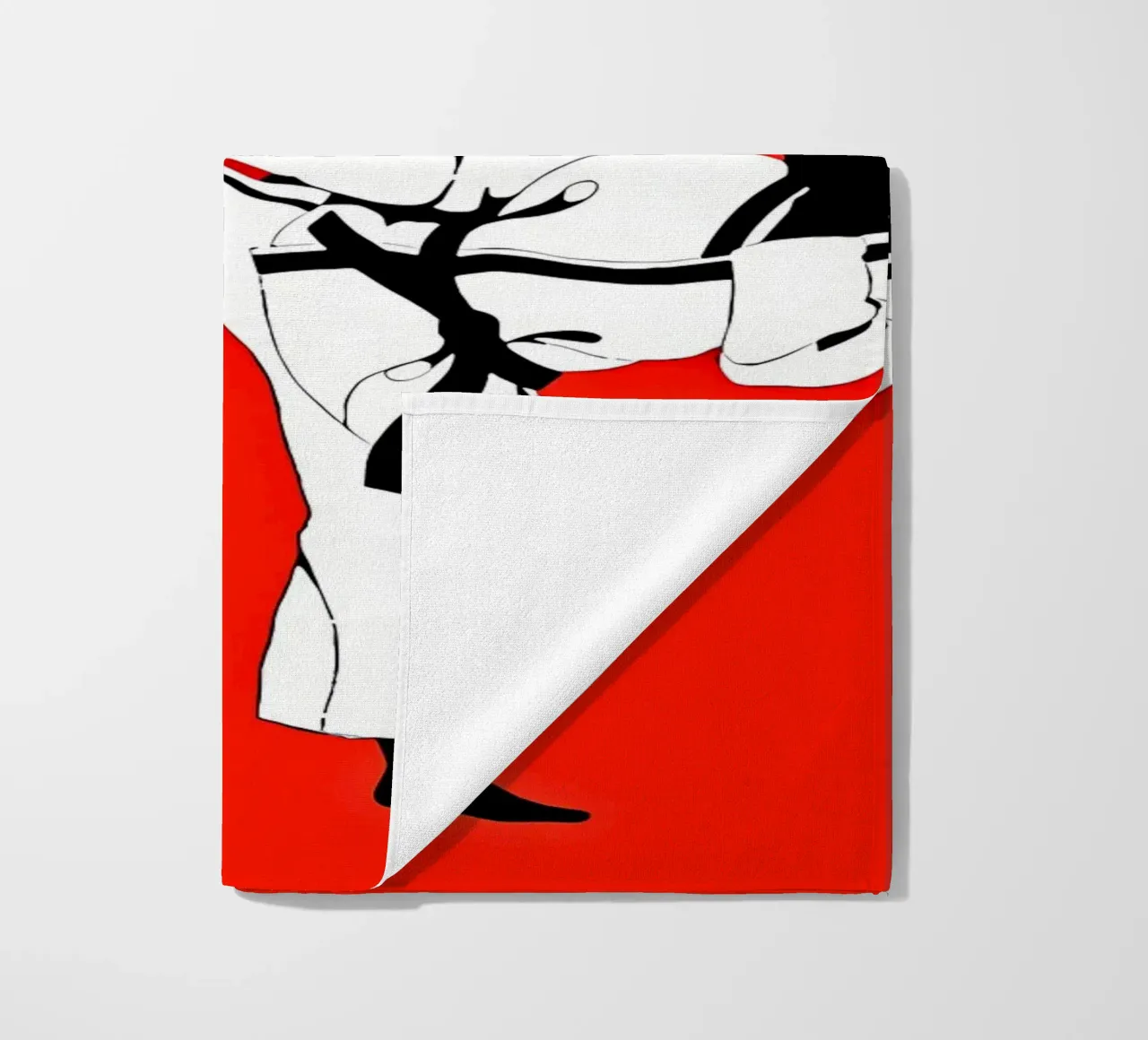 yin-yang martial arts karate beach towel by BacsicRonBaleShop