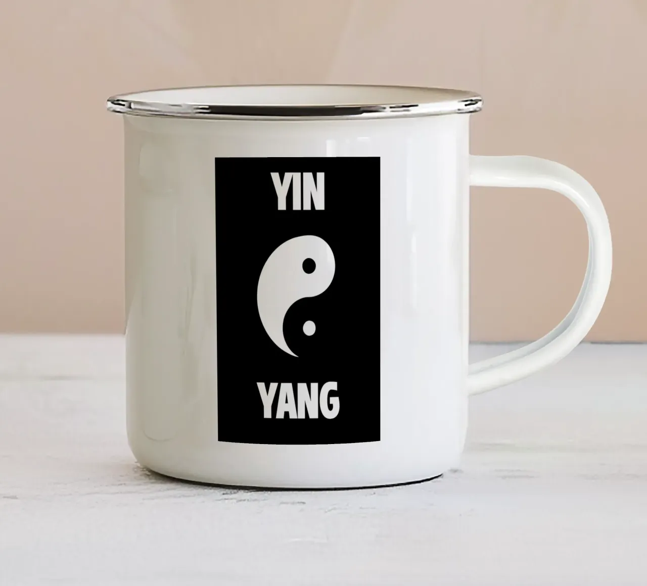 simbolo yin yang tazza in smalto da BacsicRonBaleShop