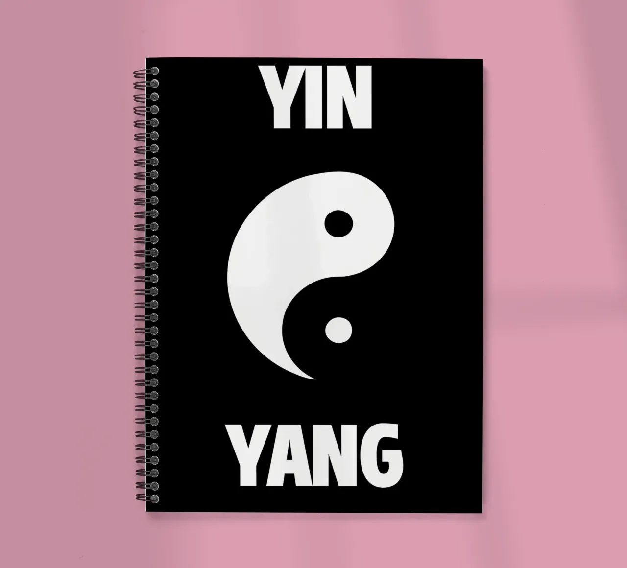 symbole du yin et du yang carnet à spirale de BacsicRonBaleShop