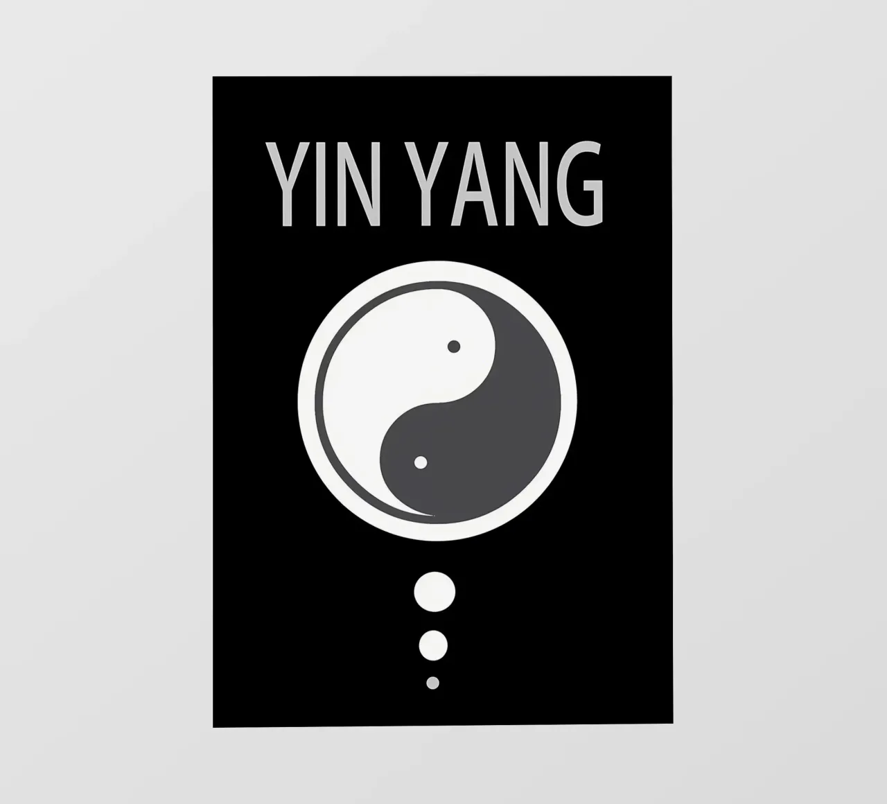 Yin-Yang-Gleichgewichtssymbol PVC Plane von BacsicRonBaleShop