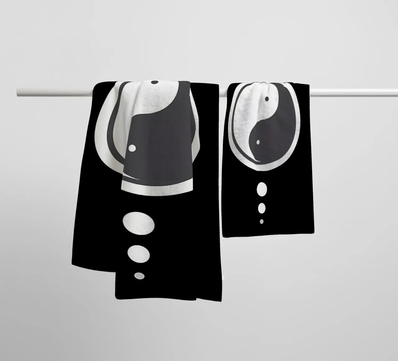yin yang balance symbol towel by BacsicRonBaleShop