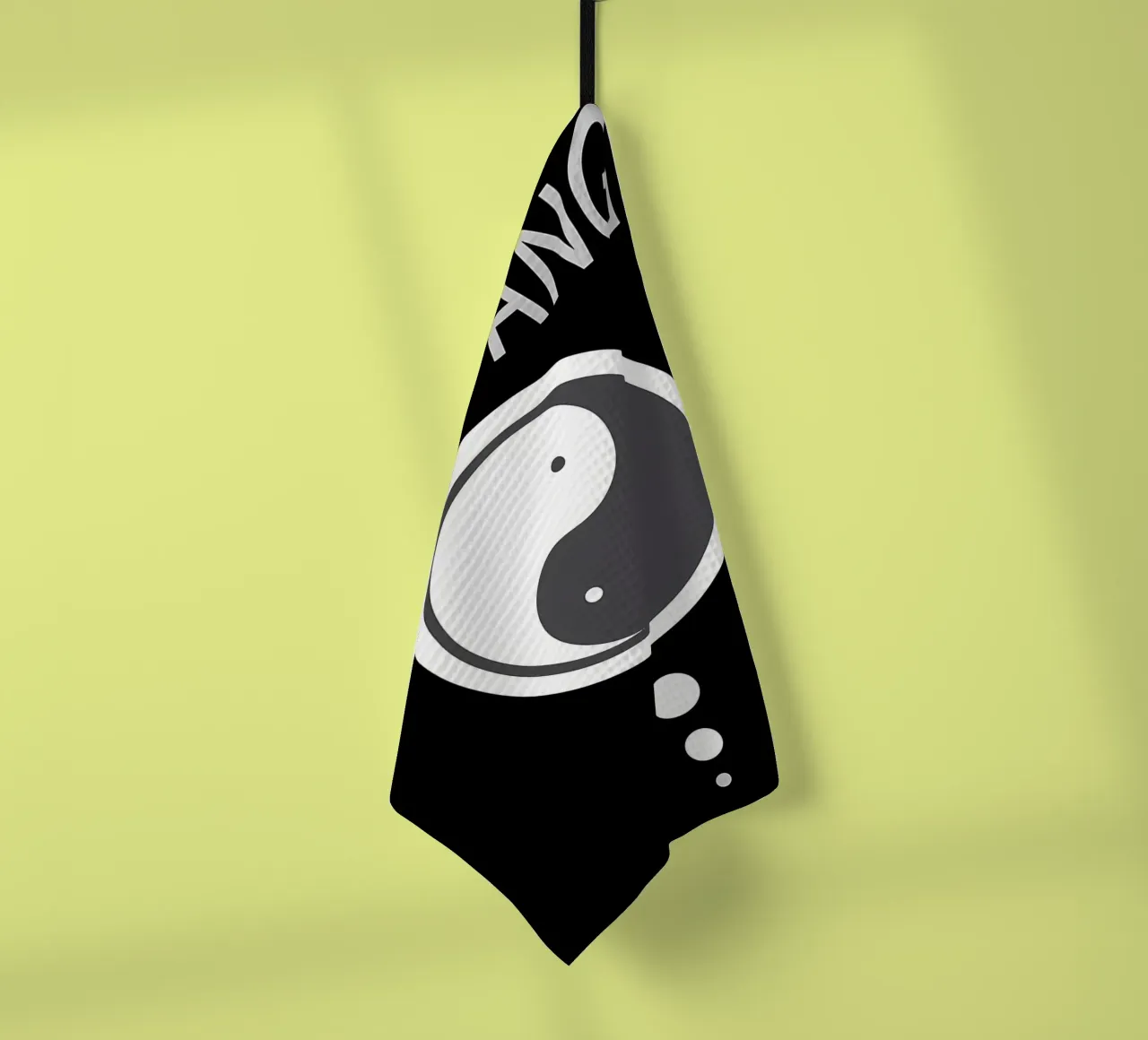 symbole de l'équilibre yin yang torchon de BacsicRonBaleShop