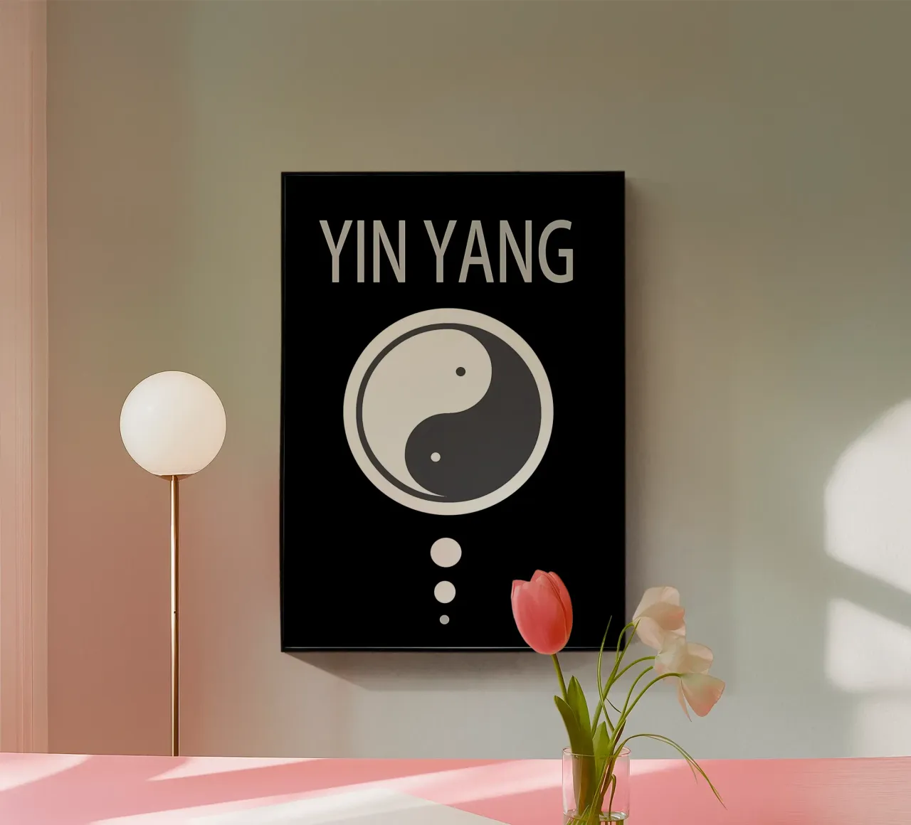 yin yang balanssymbool acryl van BacsicRonBaleShop