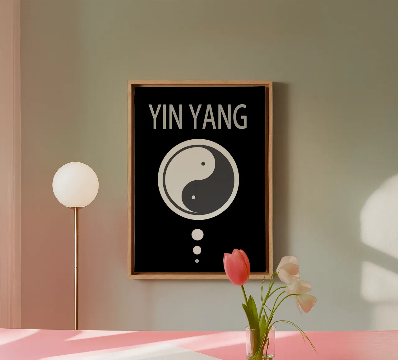 yin yang balance symbol canvas by BacsicRonBaleShop