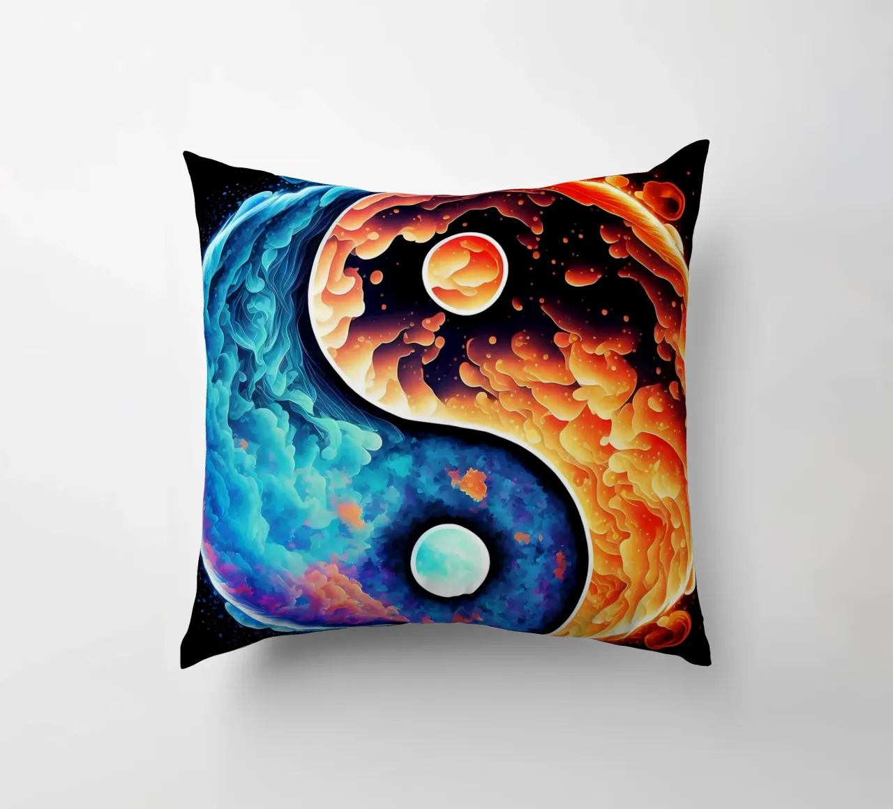 yin-yang balance decorative cushion by BacsicRonBaleShop
