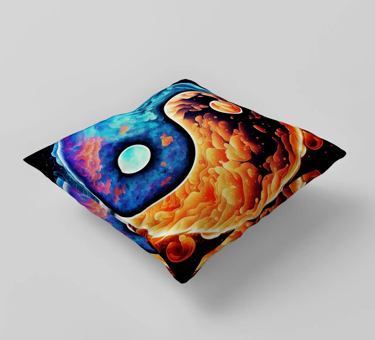 yin-yang balance decorative cushion by BacsicRonBaleShop