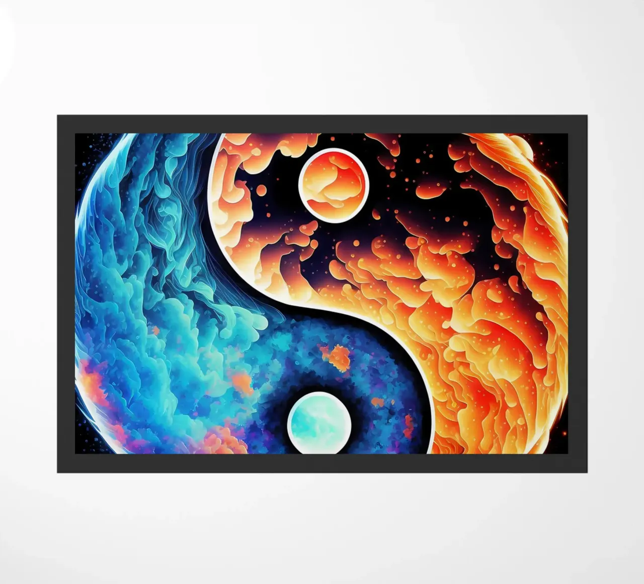 yin-yang balance doormat by BacsicRonBaleShop