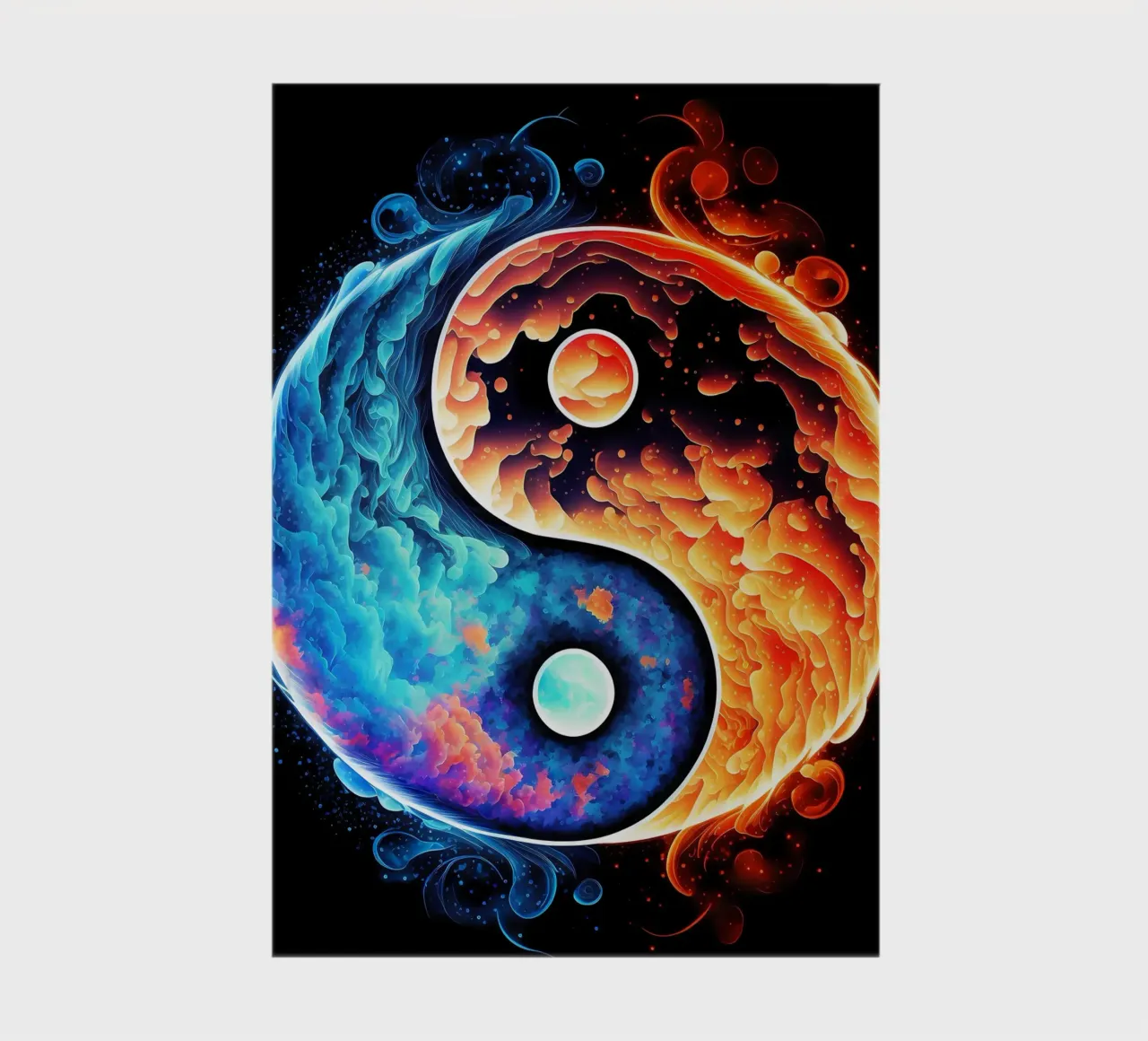 yin-yang balance notebook by BacsicRonBaleShop