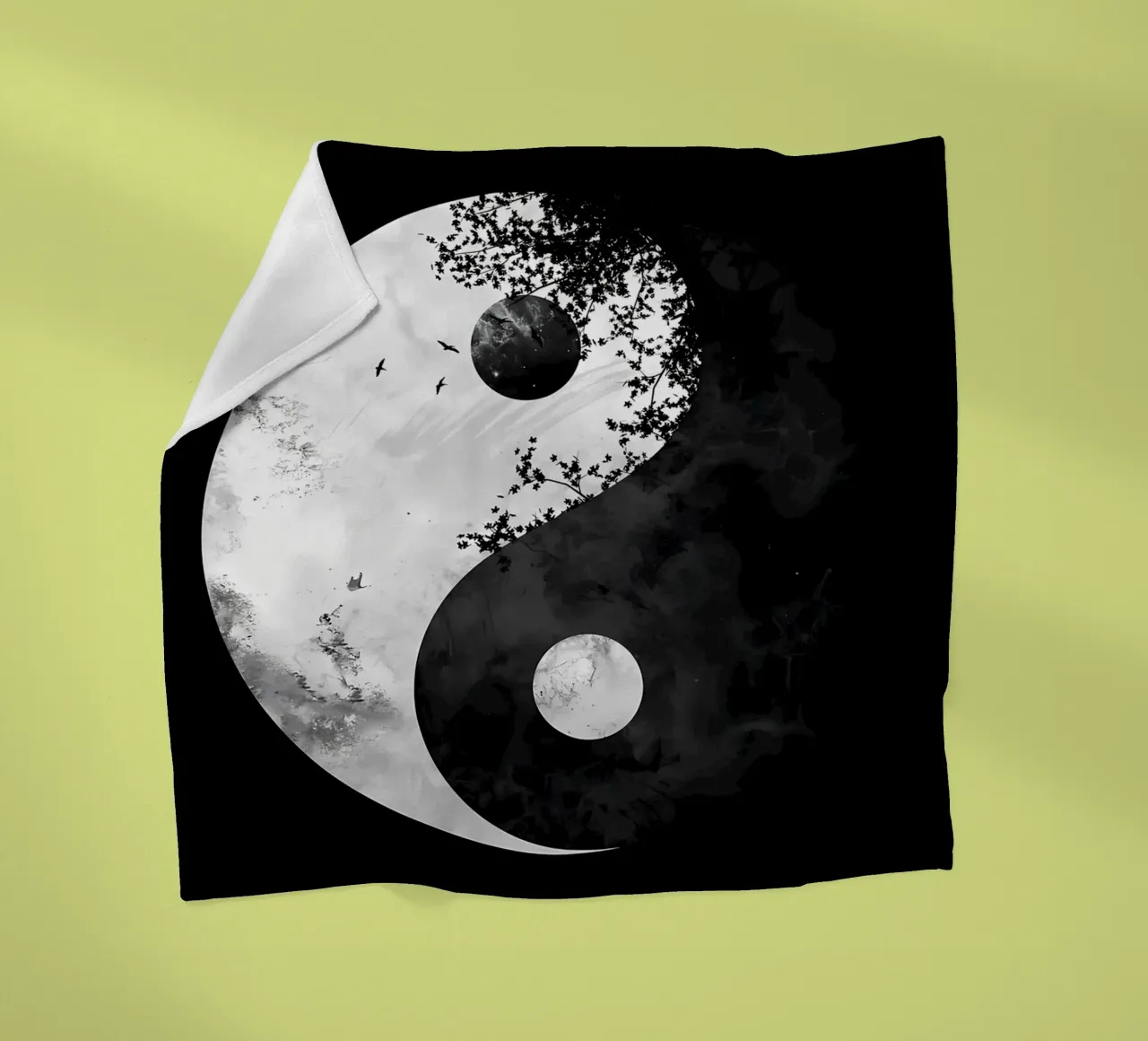 simbolo yin yang coperta in pile da BacsicRonBaleShop