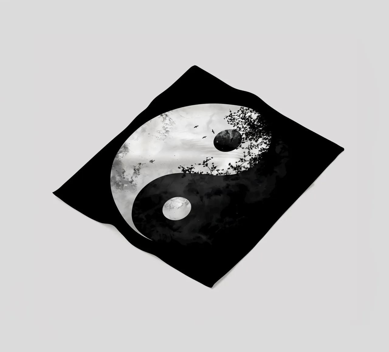 simbolo yin yang coperta in pile da BacsicRonBaleShop