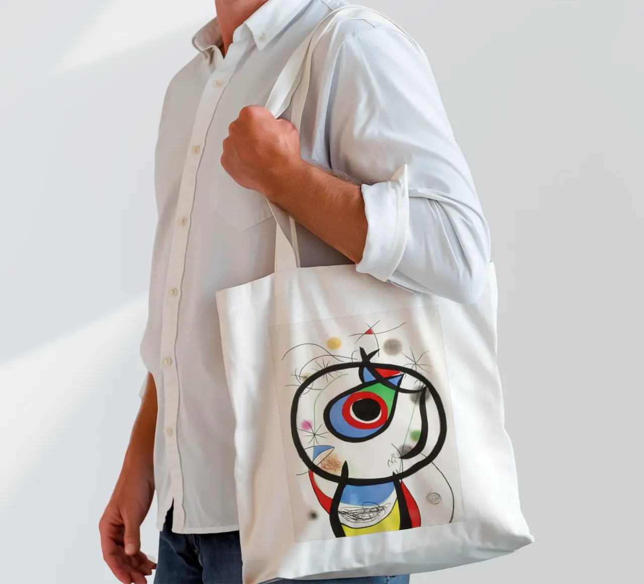 Joan Miro wasp tote bag by The Bakulans