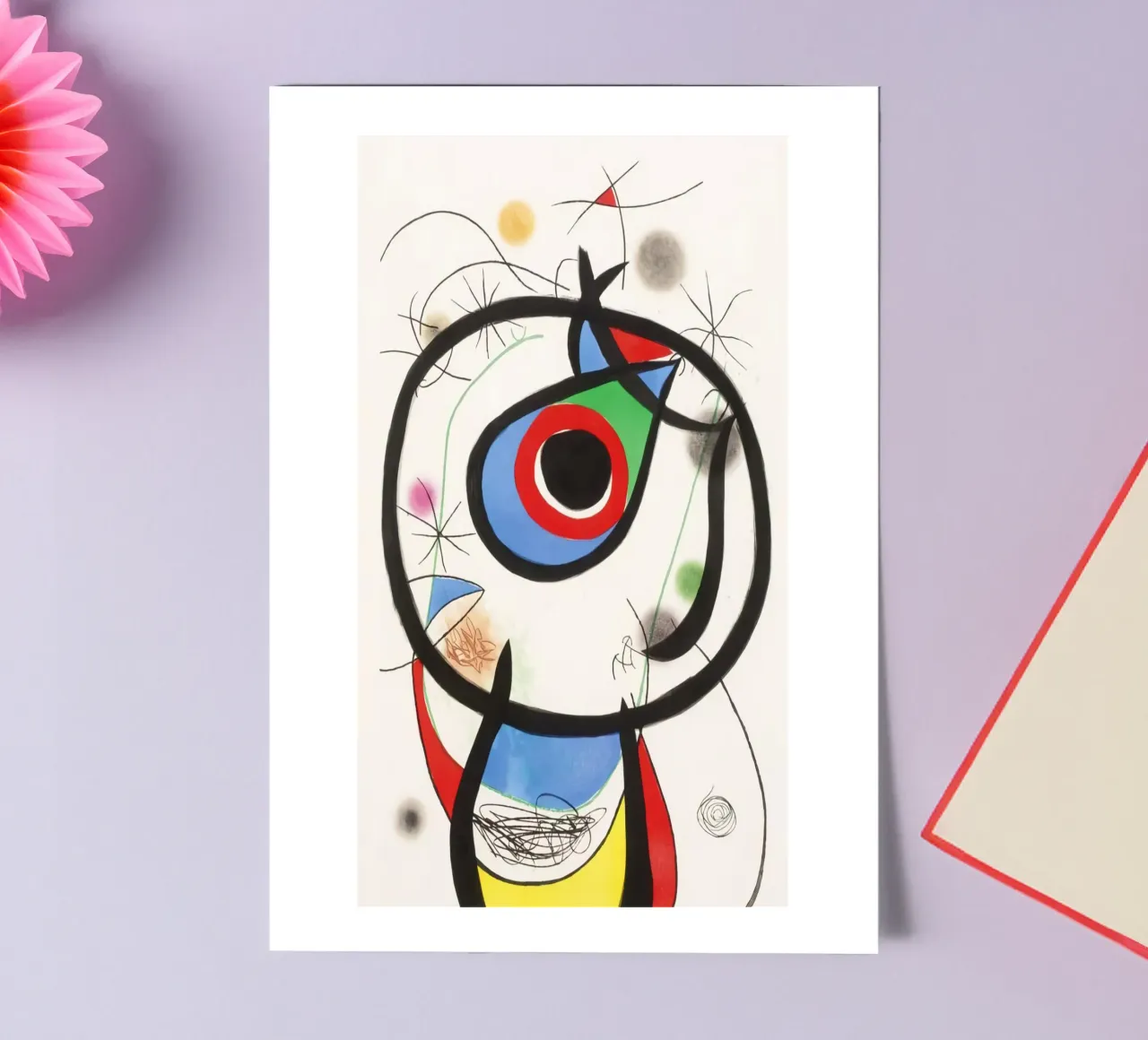 Joan Miro Wespe Stickerbogen von The Bakulans